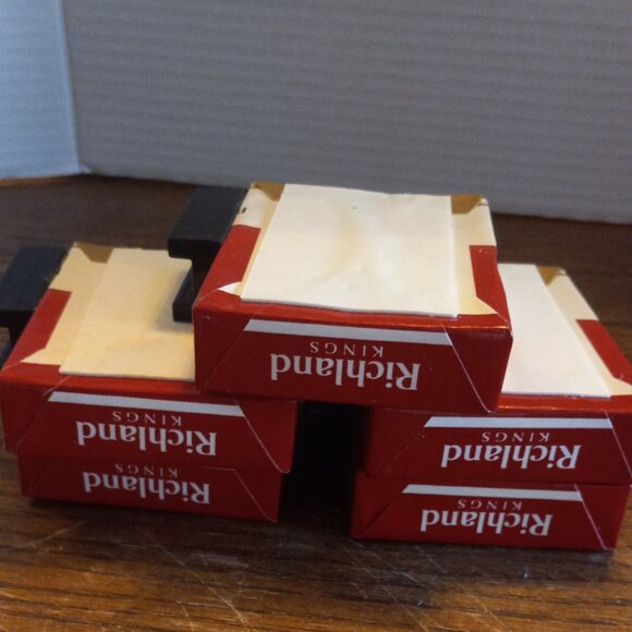 5 Richland VTG Cigarette Advertisement Plastic Pack Pen Holder PENS NON WORKING - Picture 9 of 12